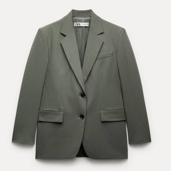 Last Chance: Zara Womens Classic Oversized Blazer Jacket Size XS - Picture 1 of 14